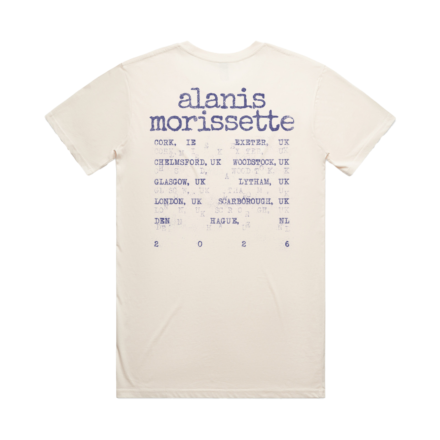 Ecru 2026 Tour T-Shirt - Alanis Morissette