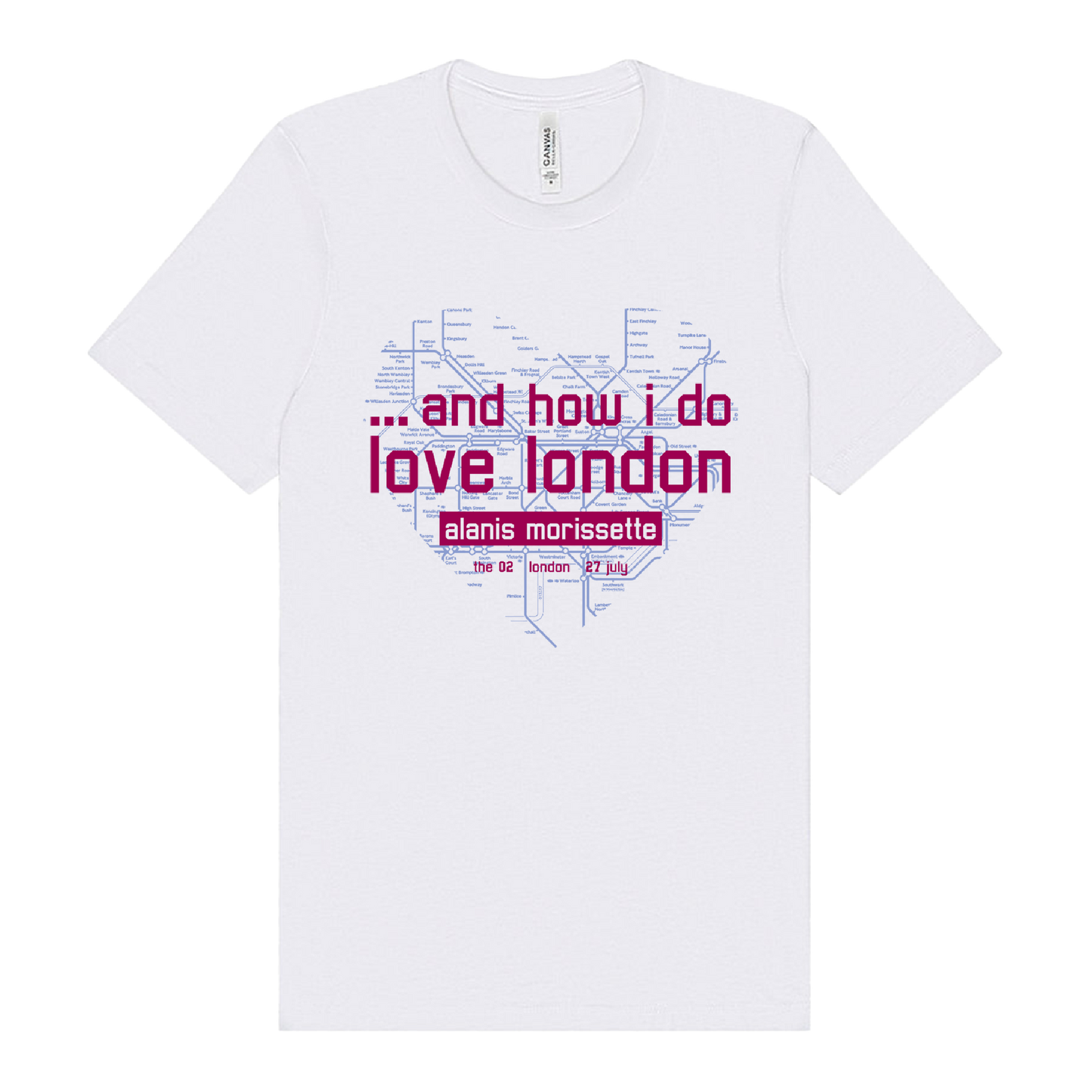 London 02 Arena T-Shirt - Alanis Morissette