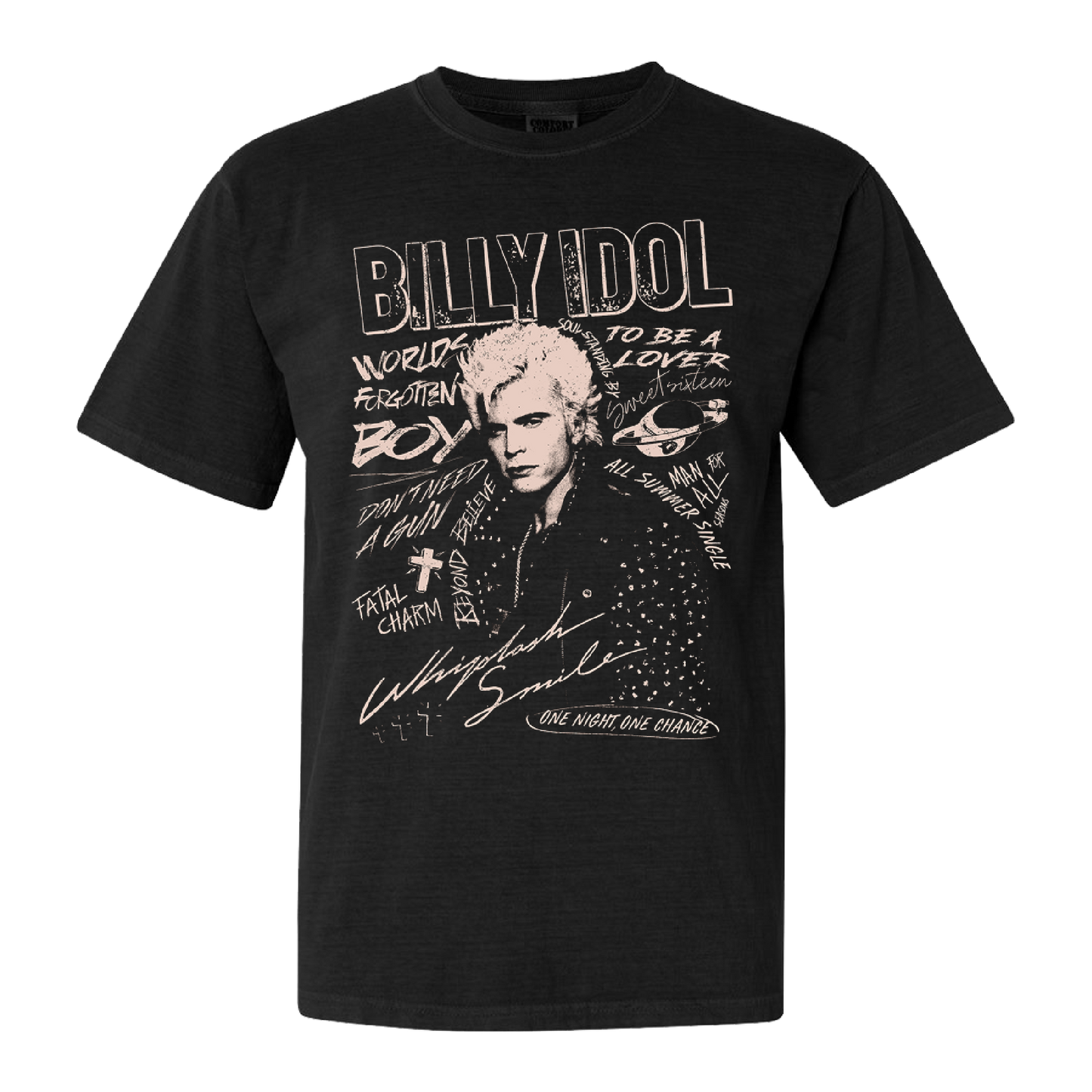 Whiplash Smile Punk T-Shirt - Billy Idol