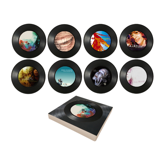 Vinyl Record Coaster Set