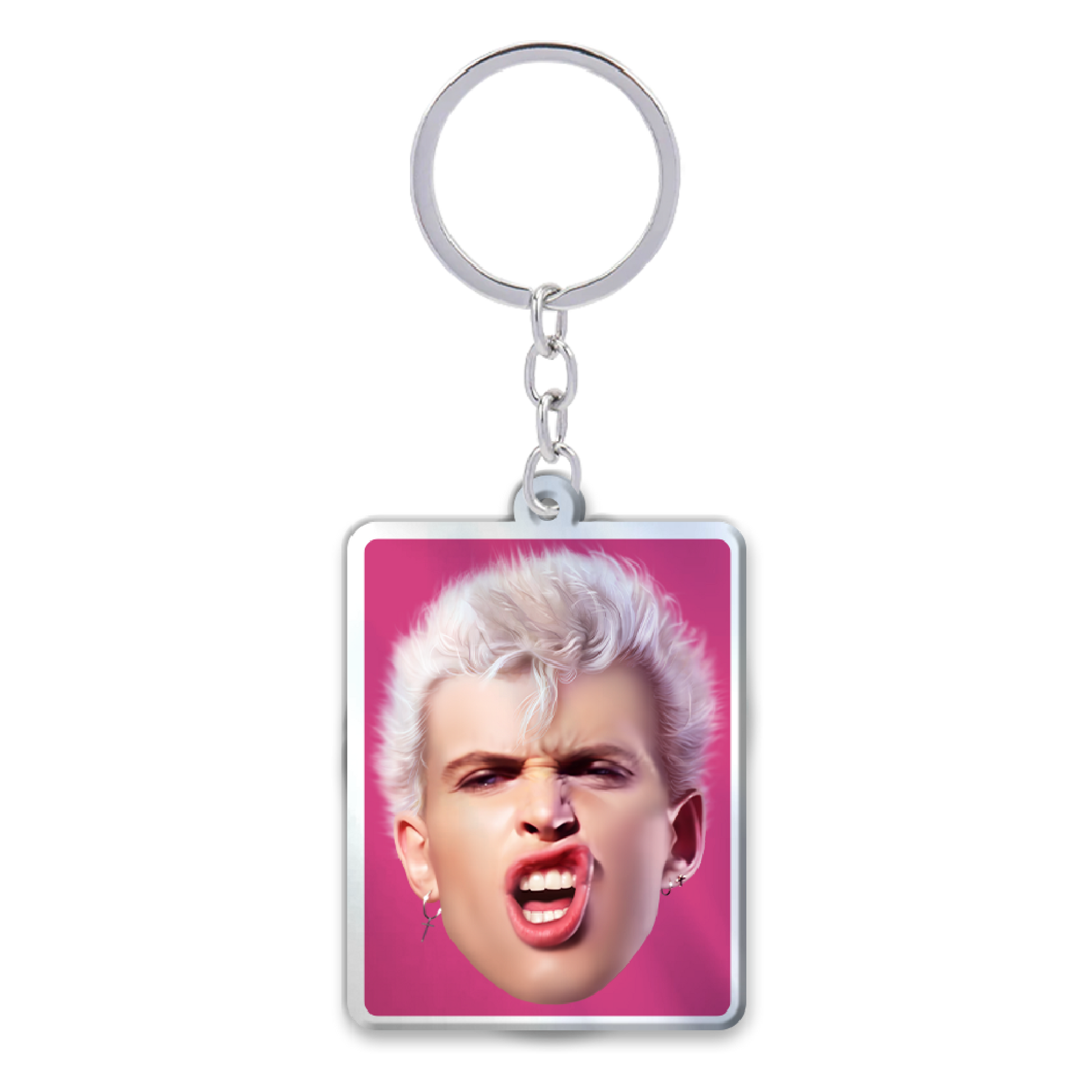 Billy Face Keychain - Billy Idol