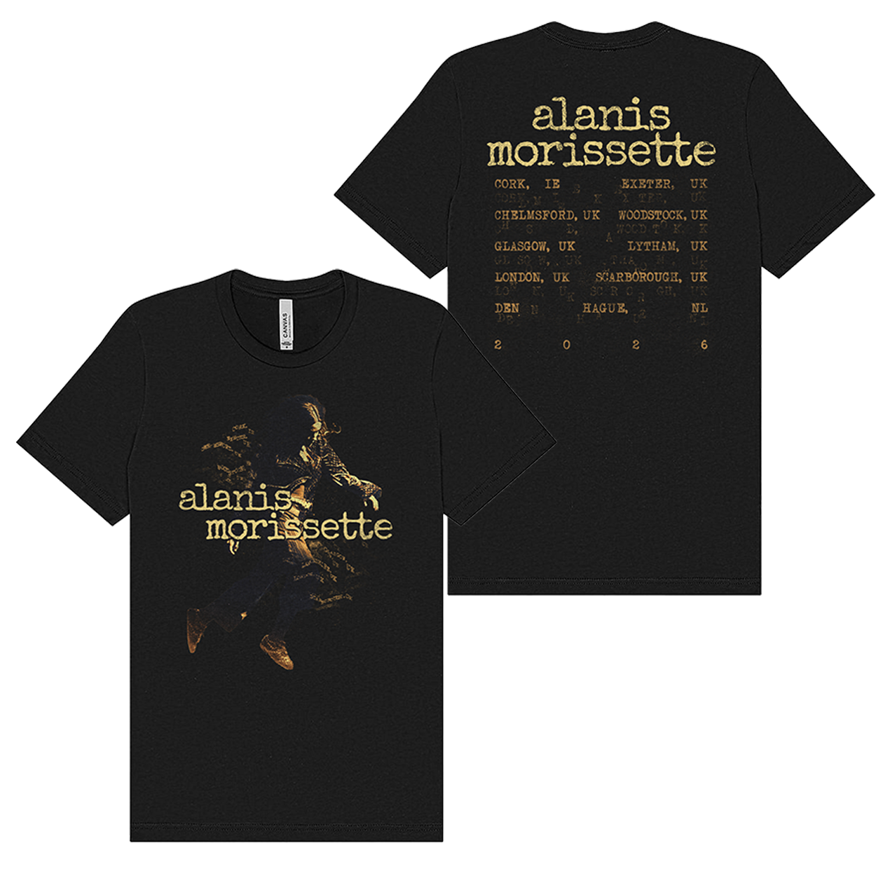 Black 2026 Tour T-Shirt - Alanis Morissette