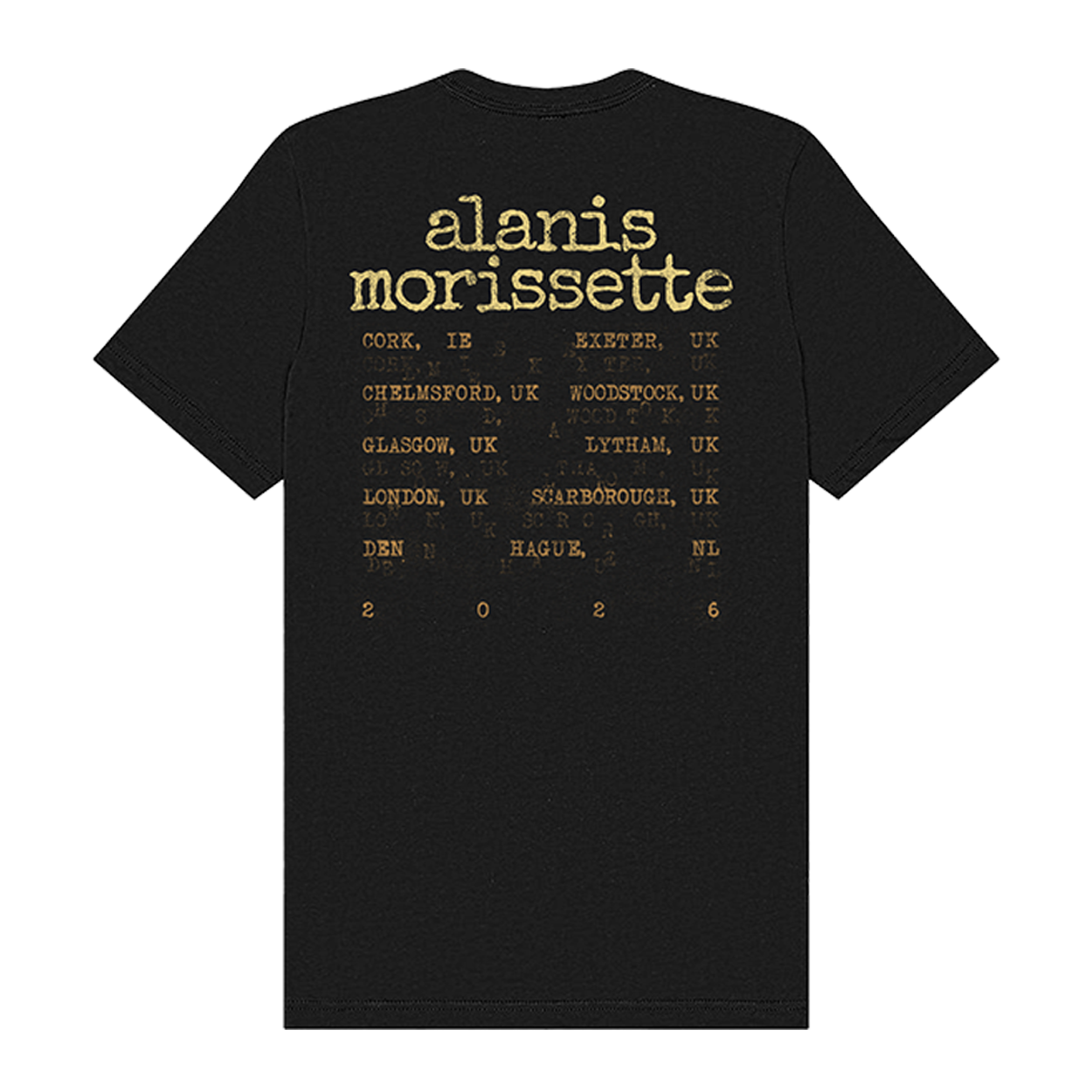 Black 2026 Tour T-Shirt - Alanis Morissette