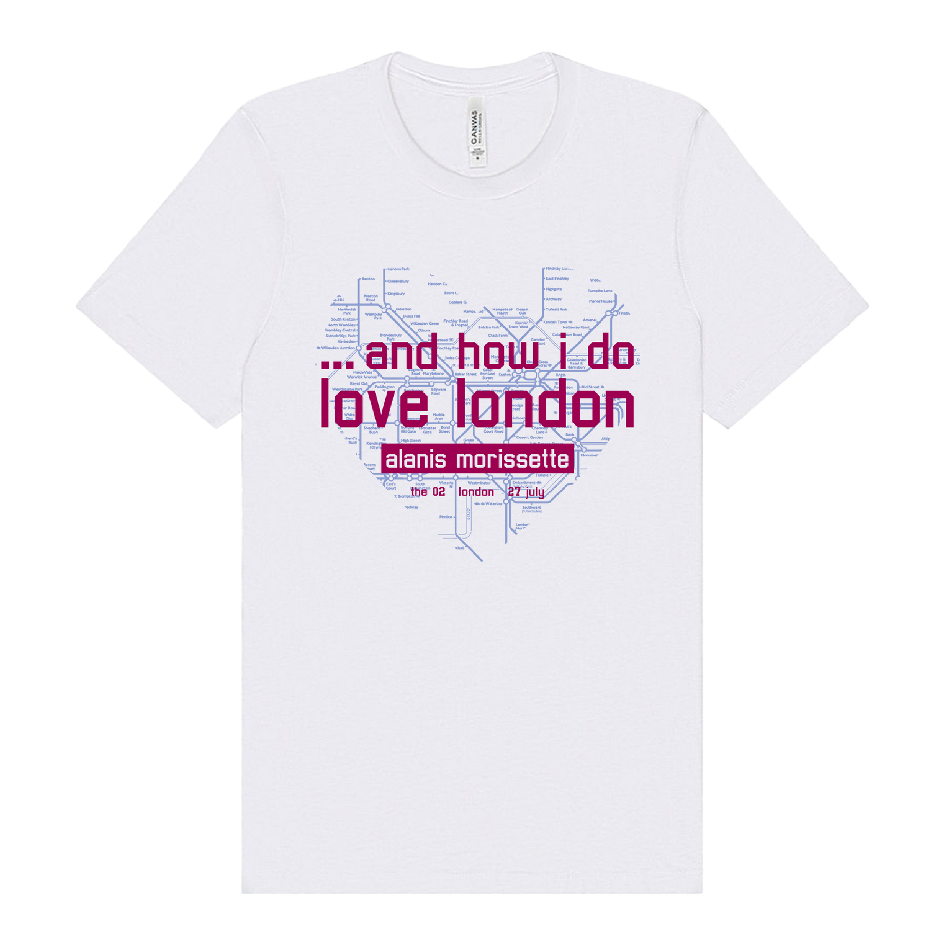 London 02 Arena T-Shirt - Alanis Morissette