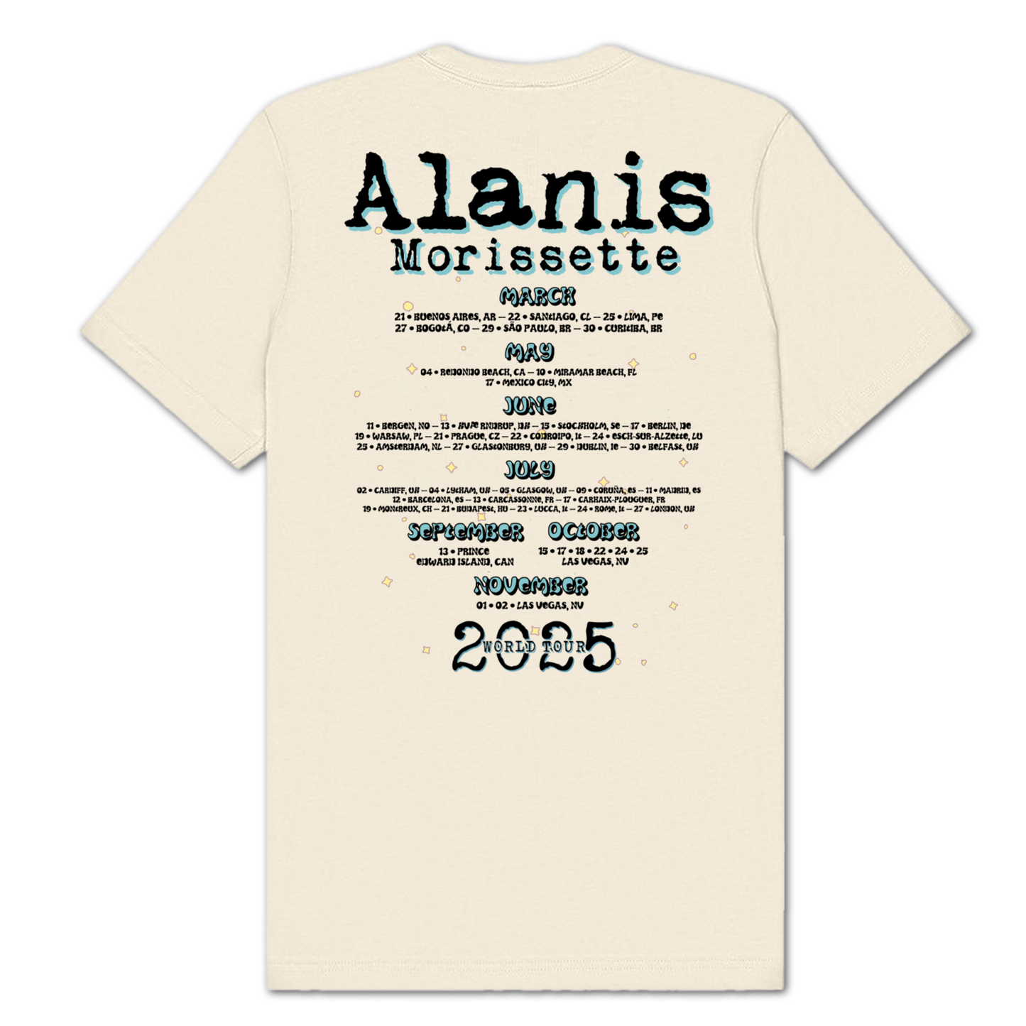 Simple Photo 2025 Tour T-Shirt - Alanis Morissette
